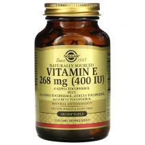Solgar, Vitamin E 400 МО (100 капс.), вітамін Е