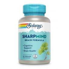 Solaray, SharpMind Brain Formula (60 капс.), гінкго білоба, котячий кіготь, мукуна