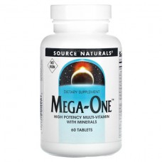Source Naturals, Mega-One (Iron Free) (60 таб.), чоловічі вітаміни, жіночі вітаміни
