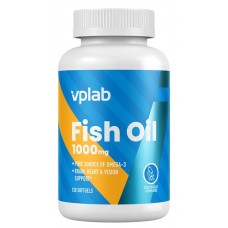 VpLab, Fish Oil (Omega-3) 1000 мг (120 капс.), риб'ячий жир, омега-3
